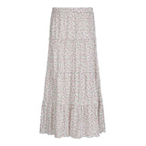 Vintage Crumbat Splicing Half-Body Skirt Holiday High-Waisted Thin A-Shaped Skirt New Mid-Long