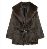 Women's Clothing Explosion Autumn And Winter Street Fashion Faux Fur Warm