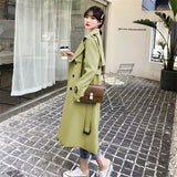 Zingj Trench Coat Female Spring And Autumn 2024 Spring New Medium And Long Korean British Style Small People Wear A