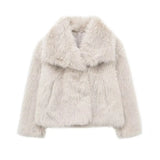 Women's Winter Fashion Temperament Style Wind Artificial Fur Coat