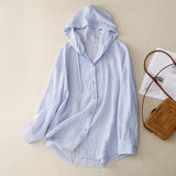 New Hooded Sunscreen Long-Sleeved Air-Conditioned Shirt Jacket Thin Loose Leisure Beach Top