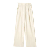 Spring New Front Folded High-Waisted Trousers