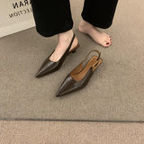Retro Temperament Pointed Kitten And Head Sandals Women Summer 2025 New Commuter Evening Wind Single