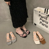 Small Cool Slippers Children 2025 Summer New Wear Daily Flat Bottom One Word Out Women's