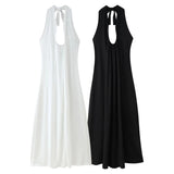 Women's Clothing Explosion Fashion Simple Sexy Deep V Waist Thin Temperament Dress
