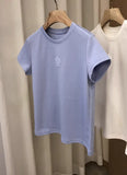 European White Short-Sleeved T-Shirt For Women 2025 New Spring And Summer Small Short