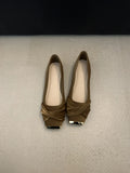 Single Shoes Women 2025 New Spring And Summer Small Fragrant Soft Leather Soft-Soled Commuting Women's Shoes Square Head Gentle Mary Jane