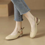 Women's Shoes 2025 New Bow Bow Korean Version Of The Sandals Round Head Low Women's Shoes Sandals Women's