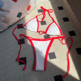 Sanyuan Fa 2023 New Love Bunker Rope Tied With Swimsuit Bikini