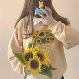 Sunflower Field Vintage SweatshirtOutfit