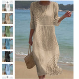 Spring And Summer New Short-Sleeved Casual Print Temperament Dress Dress Body Small Fresh Casual