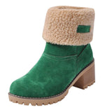 Women's Large-Size Snow Boots 2025 New Lamb Plush Noodles Warm