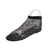 Summer New Color Water Drill Flat Beach Sandals Large Size Breathable Mesh Hollow Women