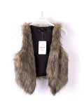 Color Imitation Fur Vest Ultra-Short Fox Hair Vest Women's