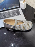 Hollow Sandals Soft Soles Mary Jane Mouth Single Shoes 2025 New Explosive Women's Pedaled Lazy