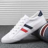 Autumn Canvas Shoes Men's Small White Shoes Low Help Flat-Soled Cloth Shoes Korean Version Of The Trend Of Men's Shoes Men's