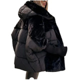Hot Autumn And Winter Women's Loose New Splicing Cotton