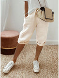 Women's Cotton Bag Loose Slacks Women's Trousers Five-Point
