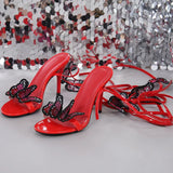 New Sandals Strap Bows And Fashion Sexy High-Heeled Women's Light Luxury Super