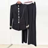 Early Autumn New Star Fashion Nails Set With A Collar Jacket Trousers