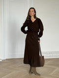 Loose Knitted Set Women 2025 Autumn And Winter New Button Cardigan Sweater + Straight