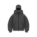 Light Board Autumn Ins New Hooded Jacket Short Coat Men's Double Hat Autumn And Winter Couple