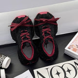 Drill Full Of Stars Old Dad Shoes 2025 Spring And Autumn New Thick Bottom Height Full Of Diamonds In The Tide Of Net Red Casual