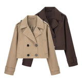 Explosion Women's Double Slame Short Windbreaker Jacket