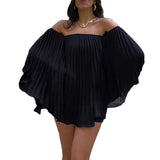 Summer New Women's Clothing Out-Shoulder Commut Fashion Leisure Shorts Pressure Folding