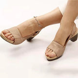 Women's Large Code 2025 Summer New Fish Mouth Clip Beach High Heel Buckle Buckle Women's