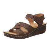 Summer New Large-Size Casual Sandals Roman Wind Women's Shoes Women's Slope