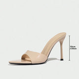 Women's High-Heeled Spring And Summer Tips And Sharps With Muller Fashion Elegant High-Heeled