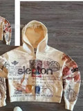 New SLEPTON Zipper Abstract Art Jacket Handsome Net Red Hooded Cardigan