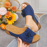 Spring And Summer New Slope And Toe Wearing Slippers Women Cool Drag Large Size Women's