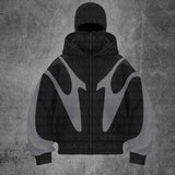 Double Hat Unique Design Hoodie Autumn And Winter New Men's And Women's Same Loose Y2K