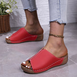 New Large-Size Women's Shoes Sandals Comfortable Slope And Slippers