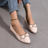 Women 2025 Summer And Autumn New One-Legged Flat Work Small Leather Shoes Soft Soles Casual Large Size Women Lazy