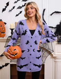 New Women's Sweater Halloween Bat With Long-Sleeved Cloaked Shirt