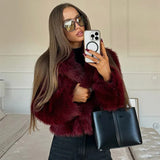 Women's Clothing Explosion Fashion Elegant Collar Collar Coat Imitation Fur
