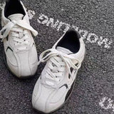 De-Speakers Women 2025 Spring And Autumn New Daily Exploding Flat Agam Shoes Lightly Casual Sports Running