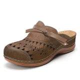 Bag Head Cool Drag Woman 2025 Summer New Slope And Women's Sandals Thick Soles Hollow Round Head Wearing