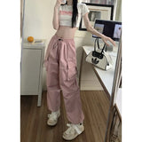 Zingj Overalls Casual Pants Female Summer Versatile Straight Down Leg Pants Loose Wide Leg Pants