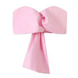 Women's Clothing 2025 Summer New Shoulder-Bossed Sexy Pink Shirt Shirt